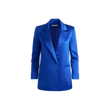ALICE+OLIVIA FW24 DENNY Business Suit Women's Blue