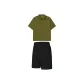 Dark Army Green Top+Jet Black Bottom
