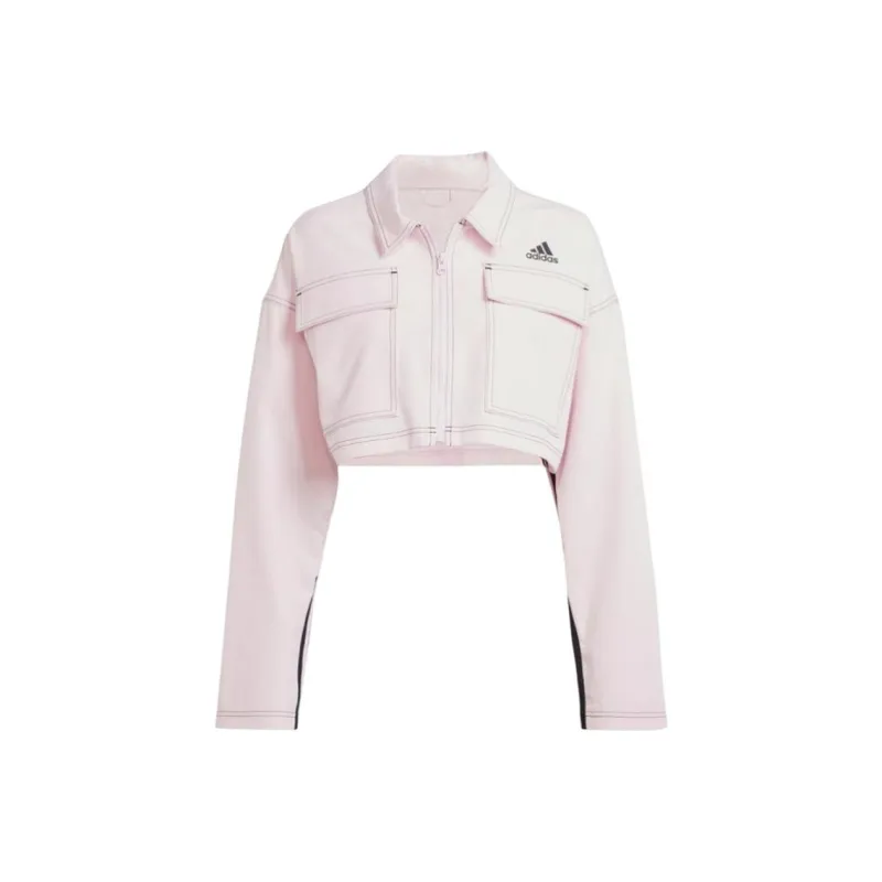 Adidas Denim Jacket Women's Pink-0