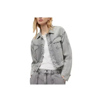 ALLSAINTS Denim Jackets Women's Snow Gray