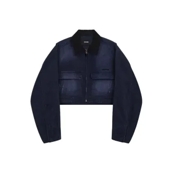 WE11DONE SS24 Denim Jacket Women's Blue