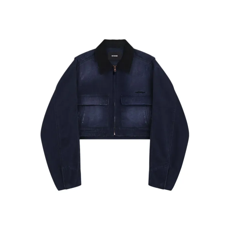 WE11DONE SS24 Denim Jacket Women's Blue-0