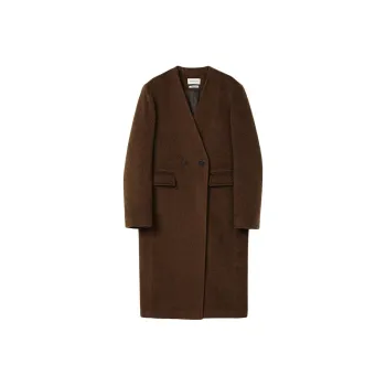 Roselingling Coats Women's Van Dyke Coffee Brown