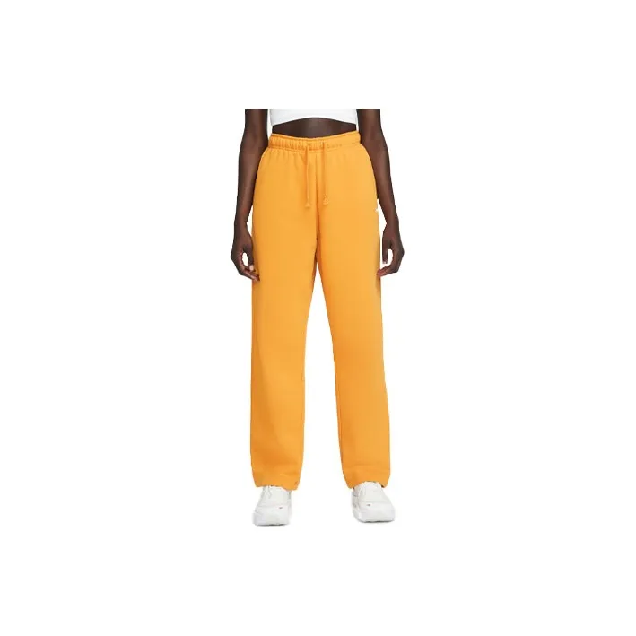 Nike Knitted Sweatpants Women's Light Curry Yellow-0