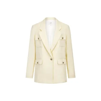 JZ. ANNAKRO Business Suits Women's Beige Yellow