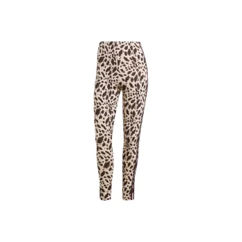 Adidas Free Shipping With AdiClub Essentials 3 Stripes Animal Print Leggings