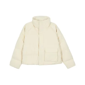 JORDAN Puffer Jackets Women's Light Yellow