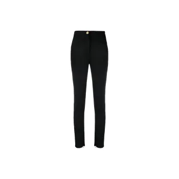 BALMAIN High Waist Slim Fit Trousers