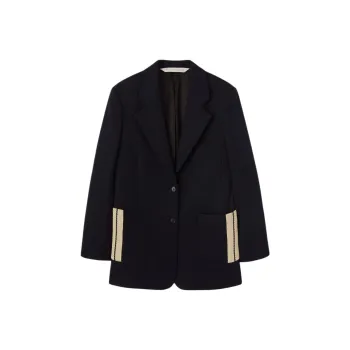 PALM ANGELS Tape detail Virgin Wool blend Blazer