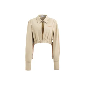 VAVZ Cropped Coats Women's Yellow