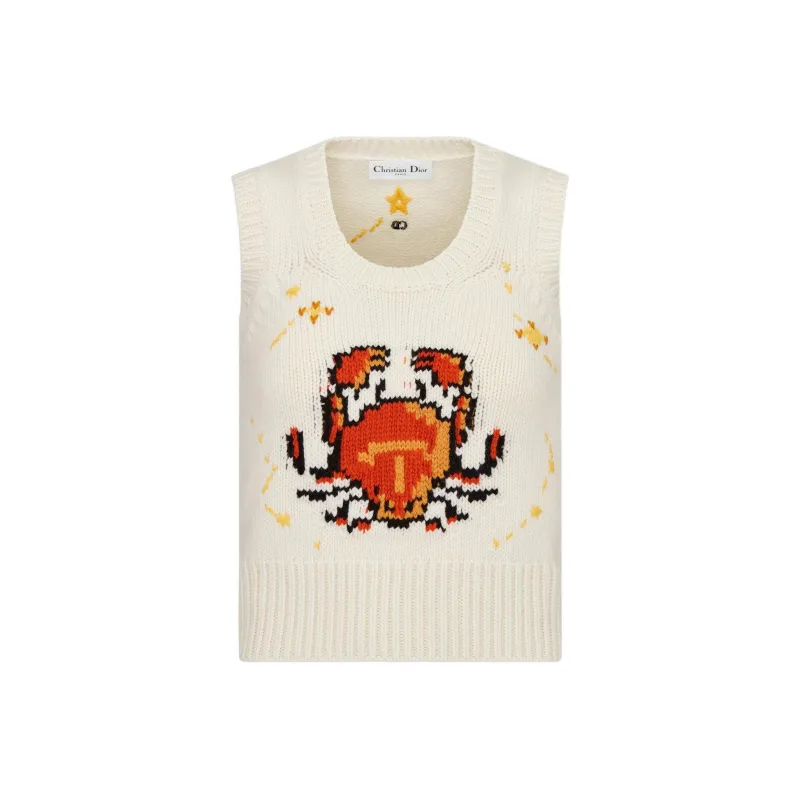 DIOR New Season Collection DIOR FW22 Qixi Festival Collection FW22 Vest Women's Ecru-0