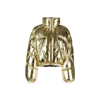 PINKO Puffer Jackets Women's Gold