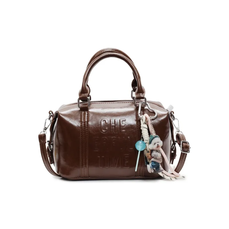 BAODIDAISHU PU Shoulder Bag, Crossbody Bag Regular Women's Brown/White/Black/Pink-0