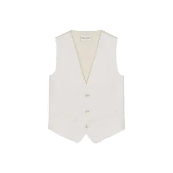 SAINT LAURENT Vests Women's White