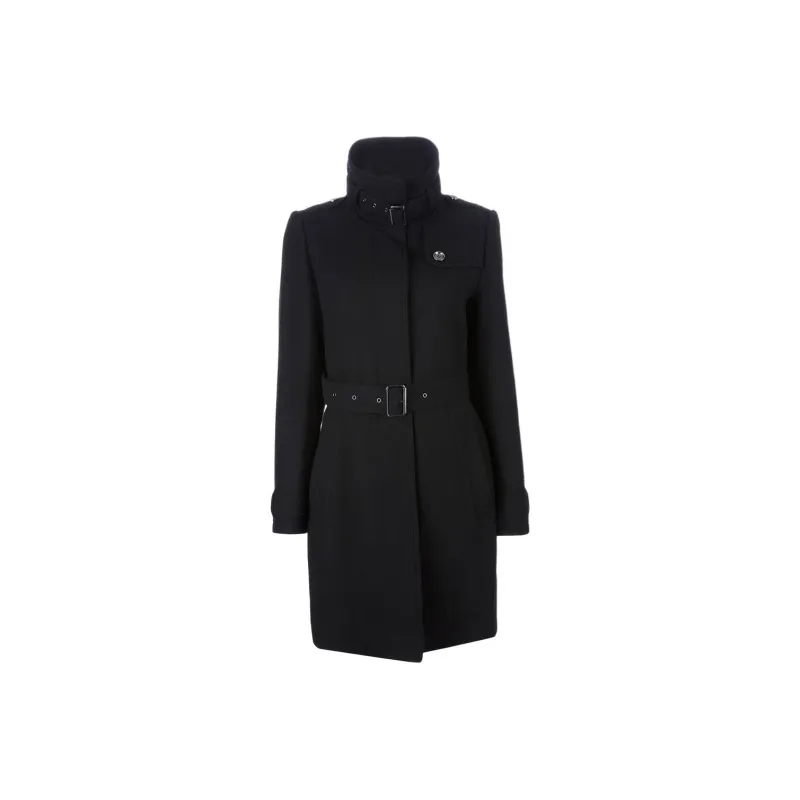 Burberry Trench Coats Women's Black-0