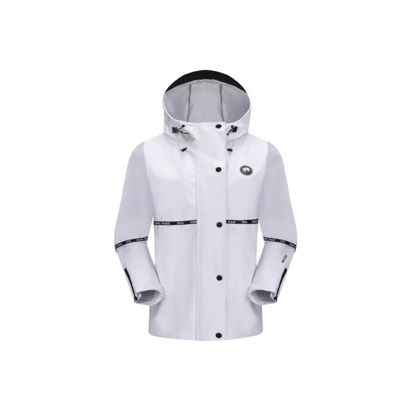 Panda Water Resistant Water Repellent Rainproof Windproof Windbreaker Jacket Women's-4