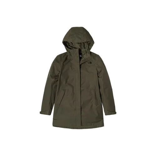 THE NORTH FACE City Outdoor Collection Waterproof And Windproof Windbreaker Jacket Women's Army Green