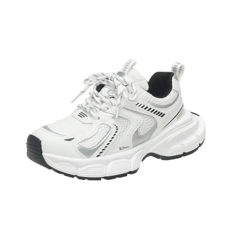 BEN SHERMAN Cushioning, Slip Resistant, Abrasion Resistant, Lightweight Low Top Chunky Sneakers Unisex-4