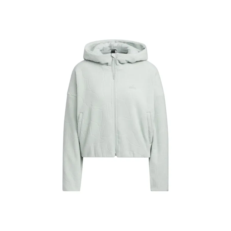 Adidas CITY ESCAPE Velvet Jackets Women's Silver Gray-0