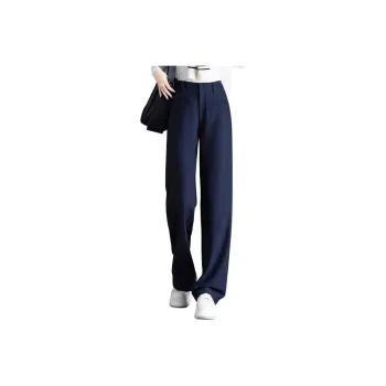You Cow Me Pants Casual Pants Women's Navy Blue