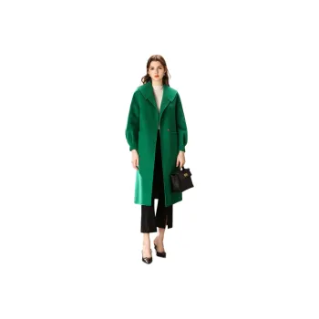 FENHONGMALI Coats Women's Green