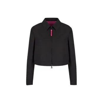 EMPORIO ARMANI Cropped Coats Women's Black