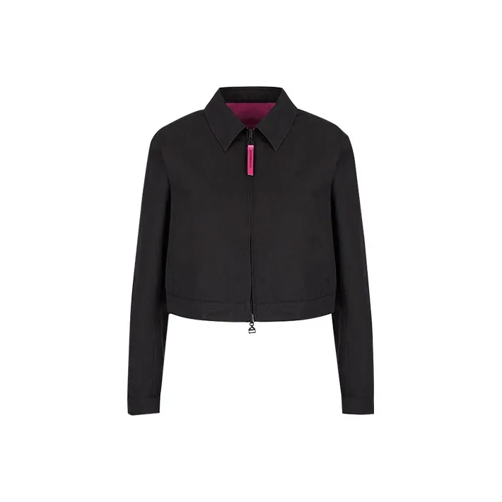 EMPORIO ARMANI Cropped Coats Women's Black-0
