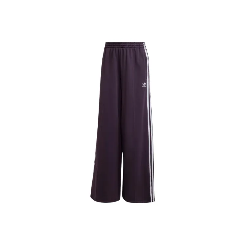 Adidas Originals ADICOLOR FW24 WIDE LEG JOGGERS Casual Pants Women's Dark Purple-0