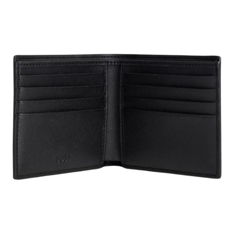 BOSS Leather Wallet Men's Black-1