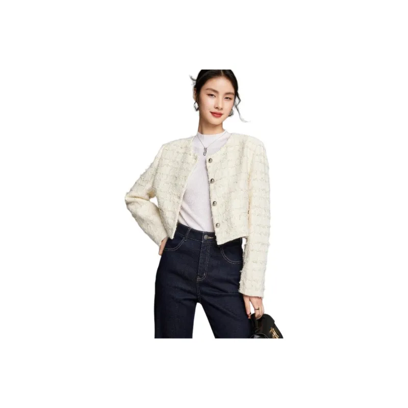 CHUMIAN Cropped Coats Women's-0