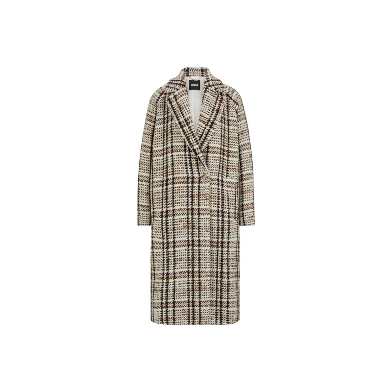 HUGO BOSS Check pattern Coat-0