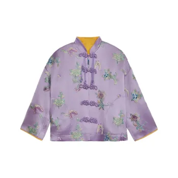 TCH Cropped Coats Women's Purple