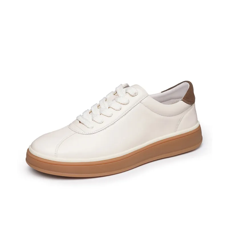 Ritai Slip Resistant, Abrasion Resistant, Lightweight Skateboard Shoes Men's White-1