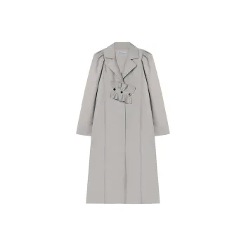 BLUEerror Coats Women's Light Khaki