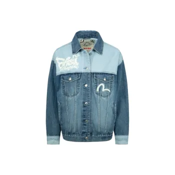 EVISU Denim Jackets Women's Denim Blue