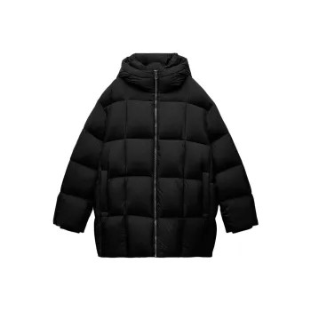ZARA Down Jackets Women's Black