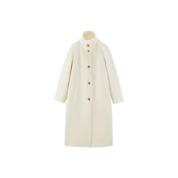 PEACEBIRD Coats Women's Ecru
