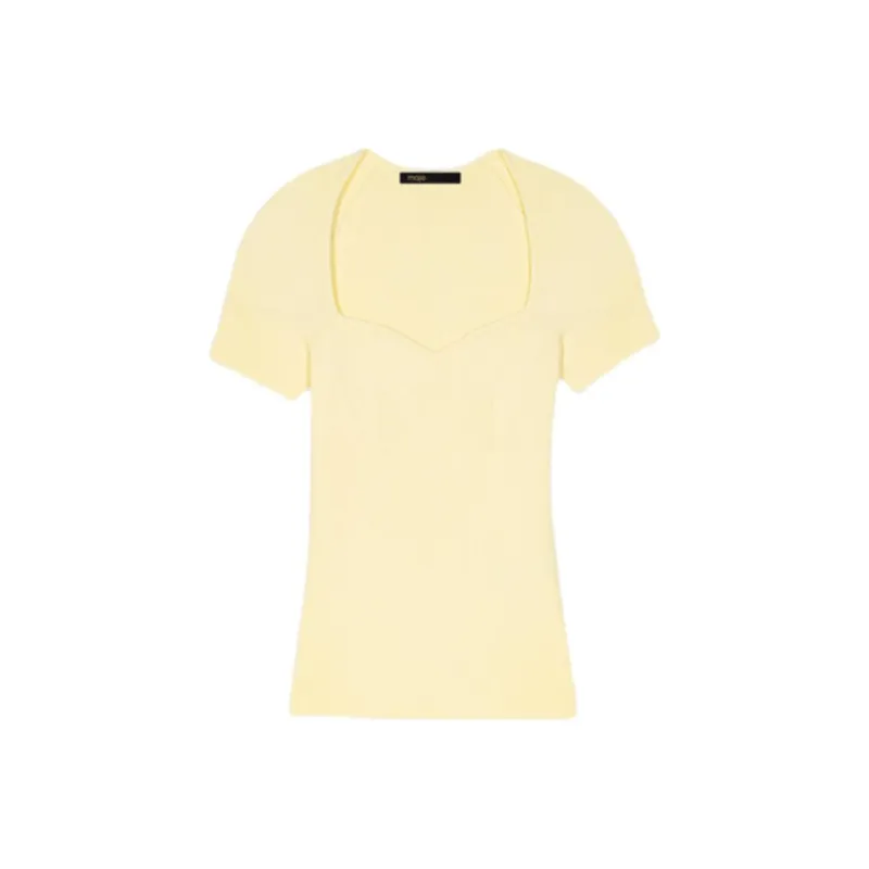 Maje Fine ribbed Top-0