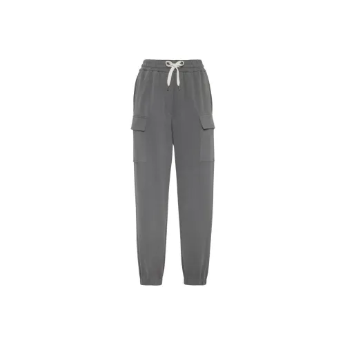 Brunello Cucinelli Cotton Cargo-pocket Jogging Trousers