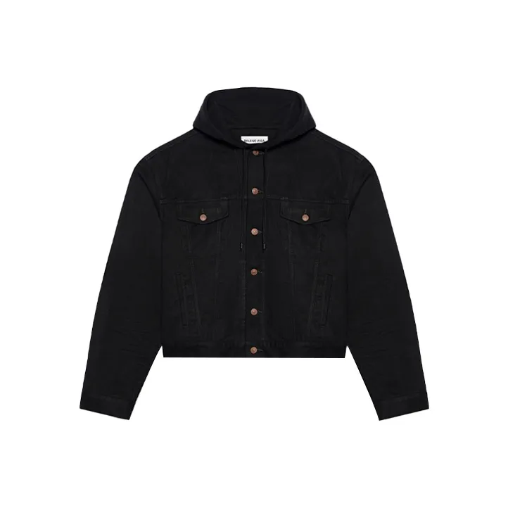 Balenciaga Hooded Shirt Jacket-0