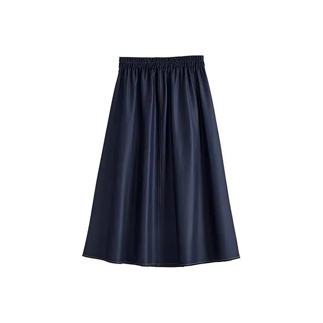 LUYOUYE Denim Long Skirt Women's-1