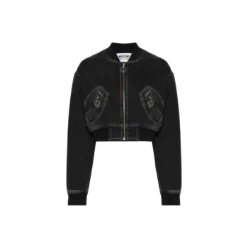 MOSCHINO Denim Bomber Jacket