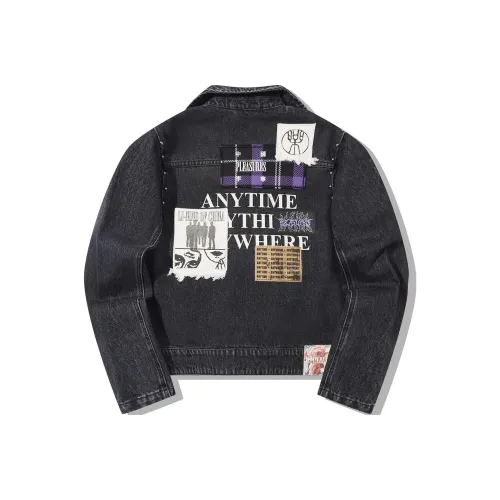 Pleasures X LiNing Denim Jackets Women's Denim Black