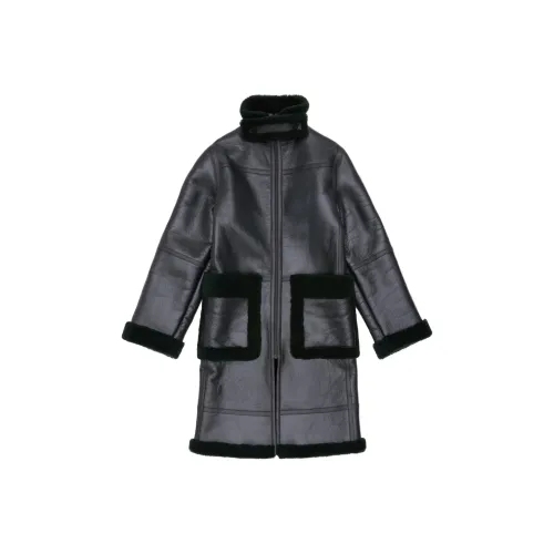 Helmut Lang Leather Jackets Women's Evergreen