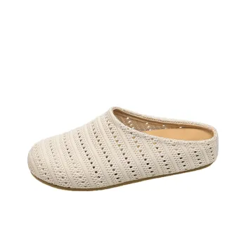 AJPAP Rubber Sole Slip Resistant Closed Toe Slippers Women's