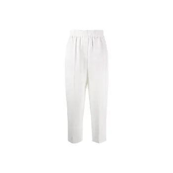 Brunello Cucinelli Striped-Detailed Tapered-Leg Trousers