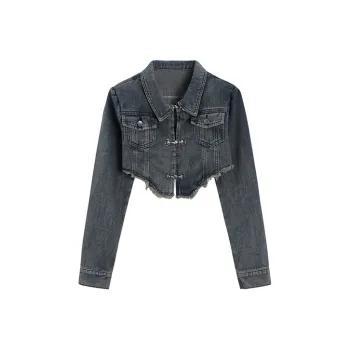ETSE Denim Jackets Women's Blue