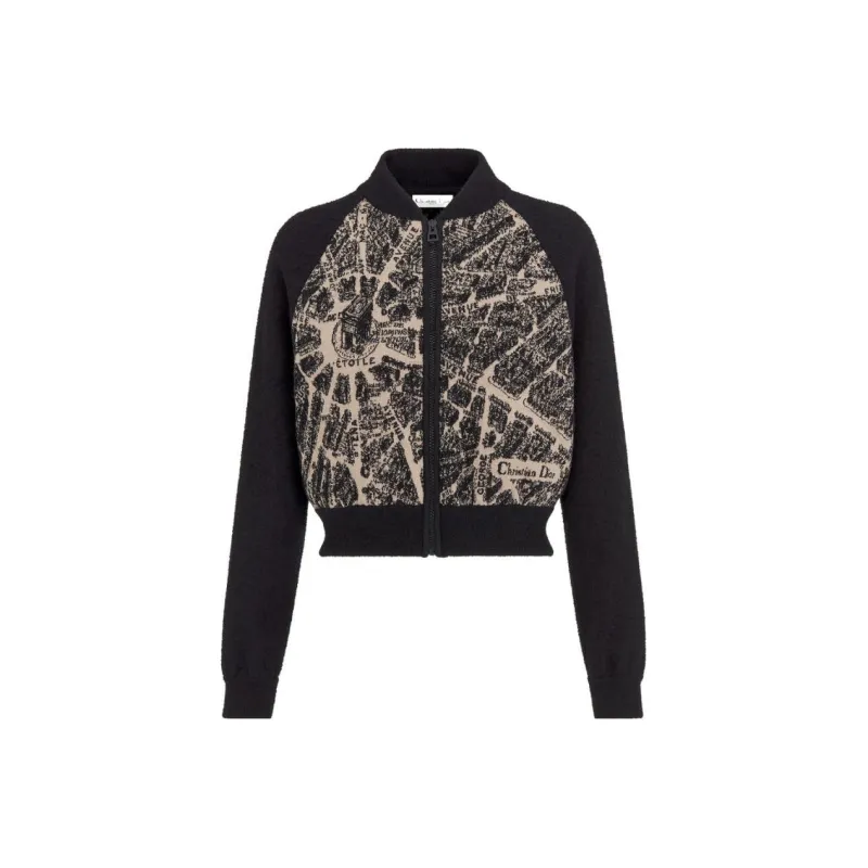 DIOR FW23 Baseball Jacket Women's Black-0
