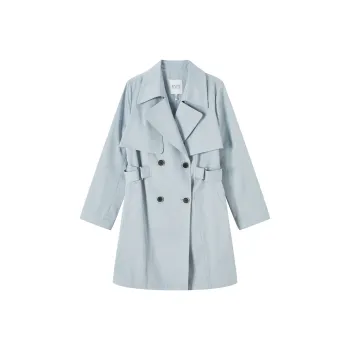 FINITY Trench Coat Women's Gray Blue