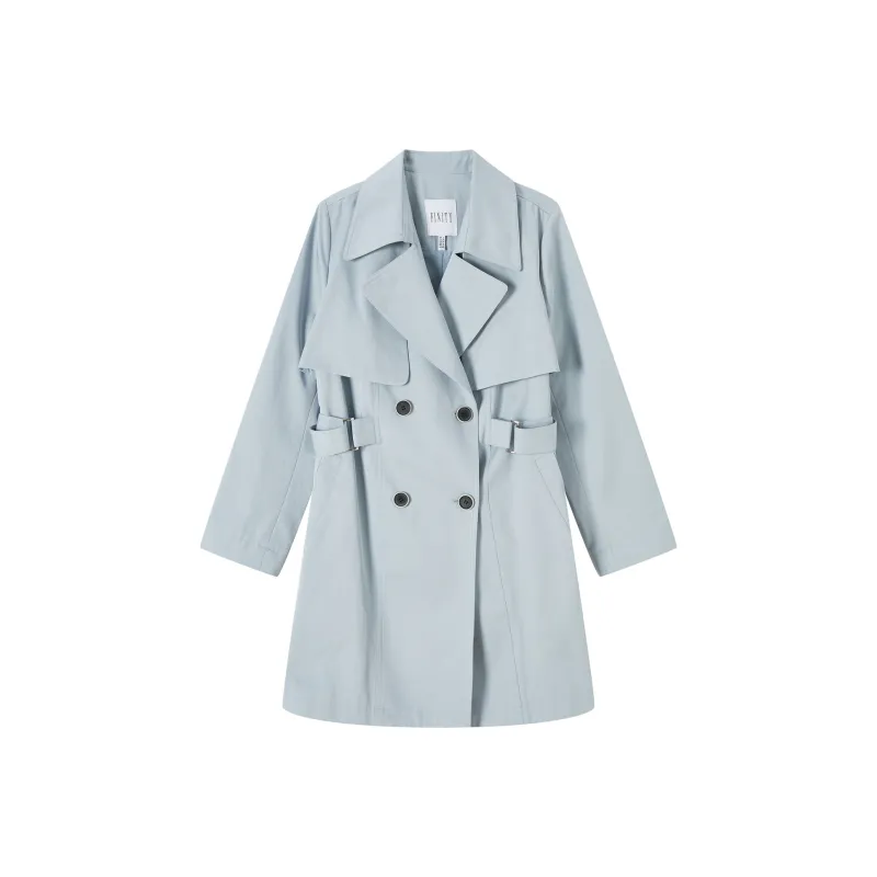 FINITY Trench Coat Women's Gray Blue-0